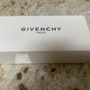 GIVENCHY Paris Sunglasses Eyeglasses Hard Case Black In Box With Polish Cloth